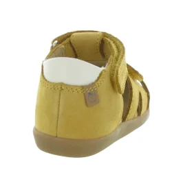 sandales et nu pieds - Semelle souple - bebe garcon - Cuir - Jaune - Shoo pom