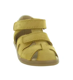 sandales et nu pieds - Semelle souple - bebe garcon - Cuir - Jaune - Shoo pom