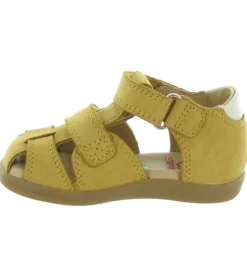 sandales et nu pieds - Semelle souple - bebe garcon - Cuir - Jaune - Shoo pom