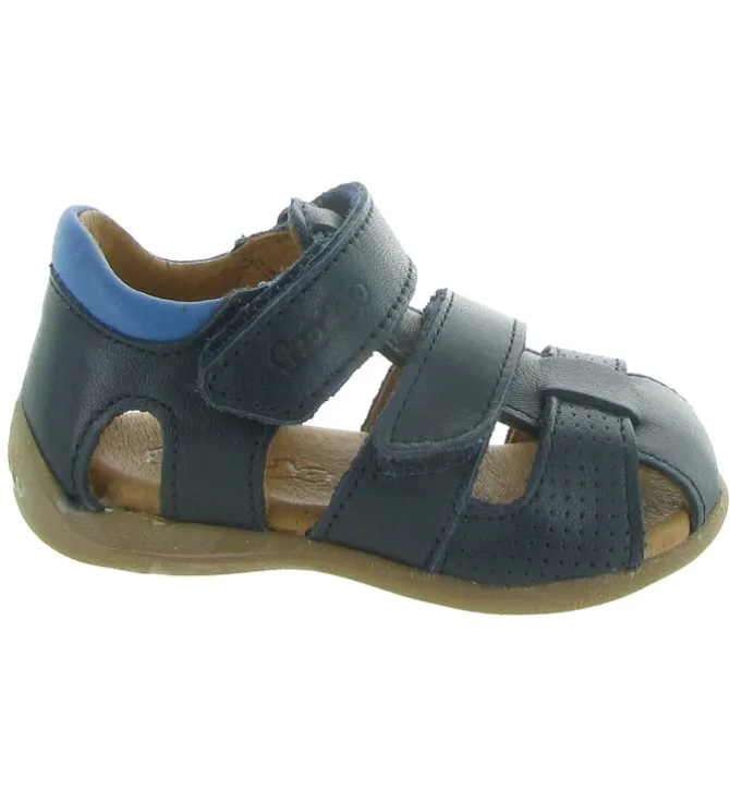 sandales et nu pieds - Semelle souple - bebe garcon - Cuir - Bleu - Froddo