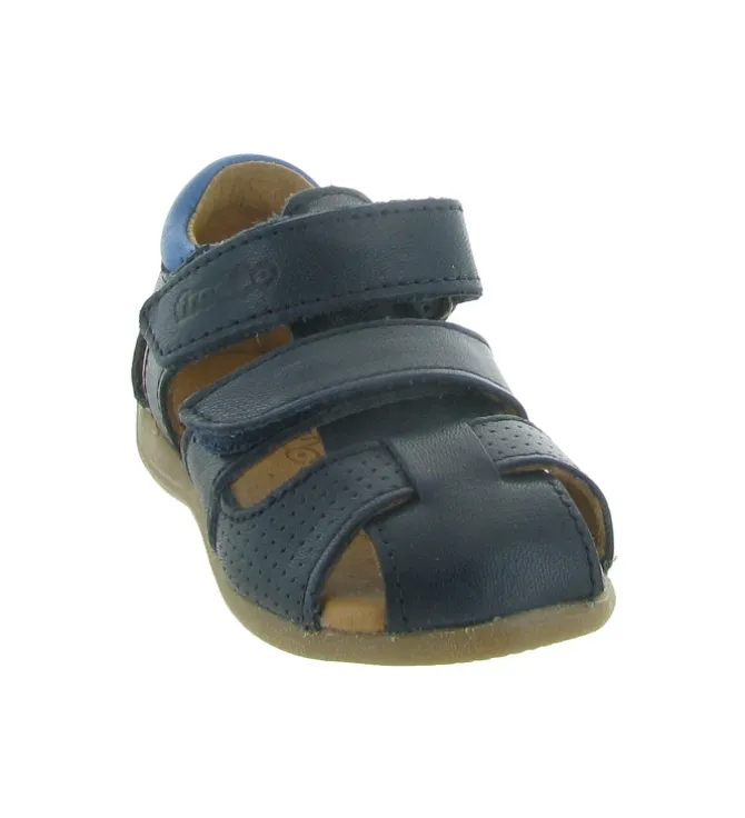 sandales et nu pieds - Semelle souple - bebe garcon - Cuir - Bleu - Froddo