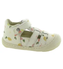 sandales et nu pieds - Semelle souple - bebe fille - Cuir laminé - Multicolor - Naturino
