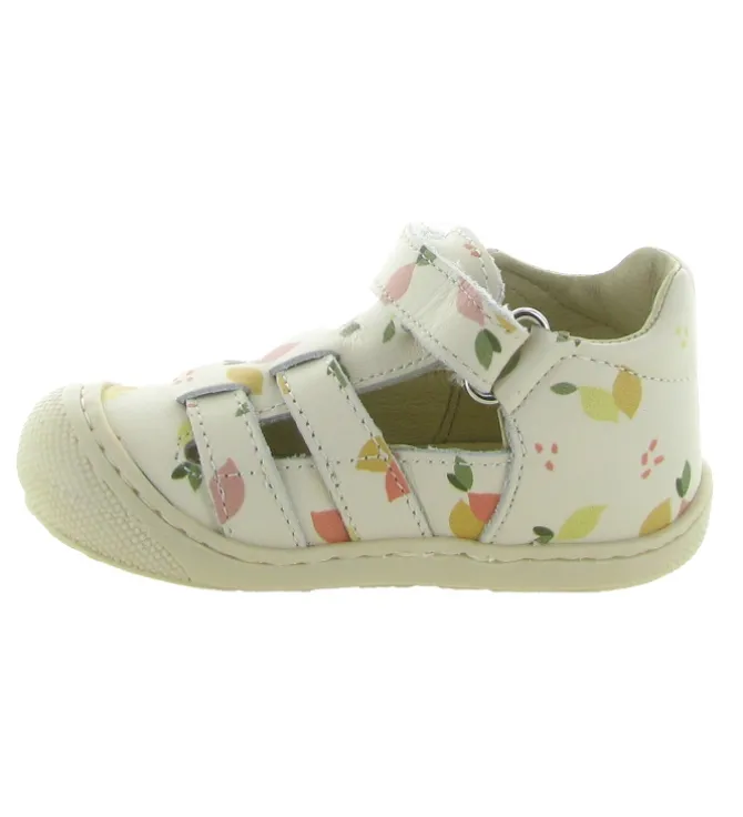 sandales et nu pieds - Semelle souple - bebe fille - Cuir laminé - Multicolor - Naturino