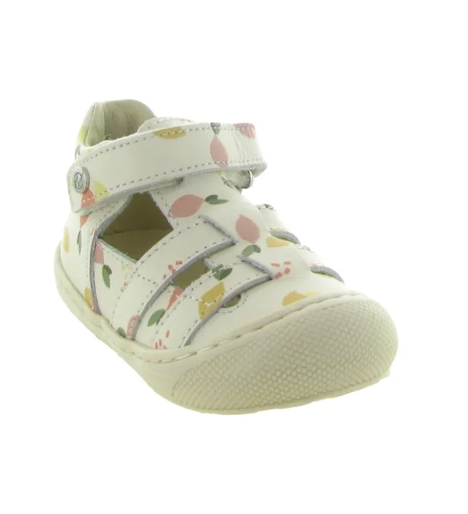 sandales et nu pieds - Semelle souple - bebe fille - Cuir laminé - Multicolor - Naturino