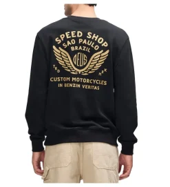 sweat - MANCHE LONGUE - vetement homme - Coton - Noir - Deus