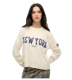 sweat - SANS CAPUCHE - vetement femme - Coton - Blanc - Superdry