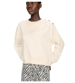 sweat - SANS CAPUCHE - vetement femme - Coton - Blanc - Grace and mila