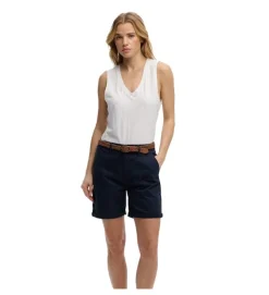 tee shirt - DEBARDEUR - vetement femme - Coton - Blanc - Superdry
