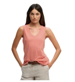 tee shirt - DEBARDEUR - vetement femme - Coton - Orange - Superdry