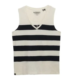 tee shirt - DEBARDEUR - vetement femme - Coton - Rayée - Superdry