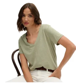 tee shirt - MANCHE COURTE - vetement femme - Coton - Vert - Superdry