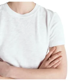 tee shirt - MANCHE COURTE - vetement femme - Coton - Blanc - American vintage