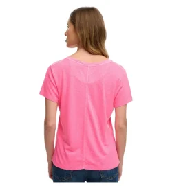 tee shirt - MANCHE COURTE - vetement femme - Coton - Rose - Superdry