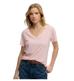 tee shirt - MANCHE COURTE - vetement femme - Coton - Rose - Superdry