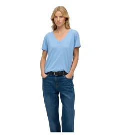 tee shirt - MANCHE COURTE - vetement femme - Coton - Bleu - Superdry