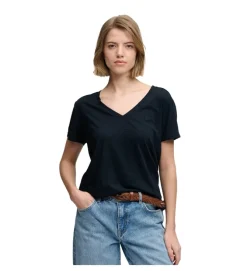 tee shirt - MANCHE COURTE - vetement femme - Coton - Bleu Marine - Superdry