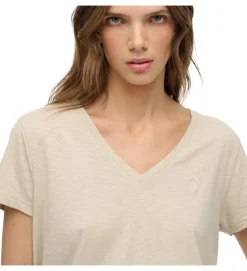 tee shirt - MANCHE COURTE - vetement femme - Coton - Beige - Superdry