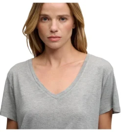tee shirt - MANCHE COURTE - vetement femme - Coton - Gris - Superdry