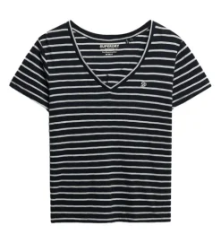 tee shirt - MANCHE COURTE - vetement femme - Coton - Rayée - Superdry