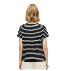 tee shirt - MANCHE COURTE - vetement femme - Coton - Rayée - Superdry