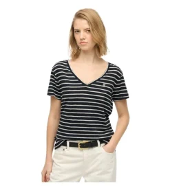 tee shirt - MANCHE COURTE - vetement femme - Coton - Rayée - Superdry
