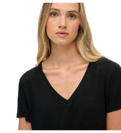 tee shirt - MANCHE COURTE - vetement femme - Coton - Noir - Superdry