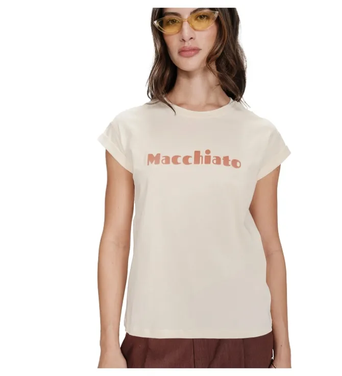tee shirt - MANCHE COURTE - vetement femme - Coton - Marron - Grace and mila
