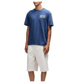 tee shirt - MANCHE COURTE - vetement homme - Coton - Bleu - Deus
