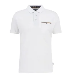tee shirt - MANCHE COURTE - vetement homme - Coton - Blanc - Barbour
