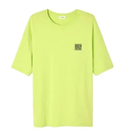 tee shirt - MANCHE COURTE - vetement homme - Cuir - Jaune - American vintage