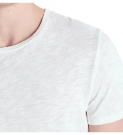 tee shirt - MANCHE COURTE - vetement homme - Cuir - Blanc - American vintage