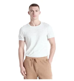 tee shirt - MANCHE COURTE - vetement homme - Cuir - Blanc - American vintage