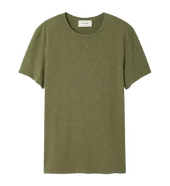 tee shirt - MANCHE COURTE - vetement homme - Cuir - Kaki - American vintage