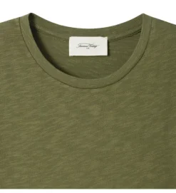 tee shirt - MANCHE COURTE - vetement homme - Cuir - Kaki - American vintage