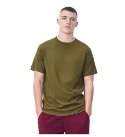 tee shirt - MANCHE COURTE - vetement homme - Cuir - Marron - American vintage