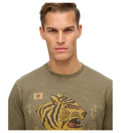 tee shirt - MANCHE COURTE - vetement homme - Coton - Vert - Superdry