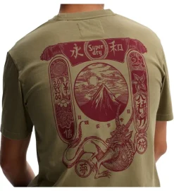 tee shirt - MANCHE COURTE - vetement homme - Coton - Kaki - Superdry
