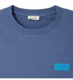 tee shirt - MANCHE COURTE - vetement homme - Coton - Bleu - American vintage