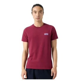 tee shirt - MANCHE COURTE - vetement homme - Coton - Bordeaux - American vintage