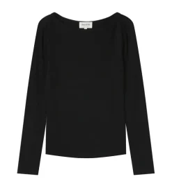 tee shirt - MANCHE LONGUE - vetement femme - Textile - Noir - Grace and mila