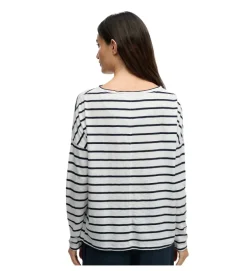 tee shirt - MANCHE LONGUE - vetement femme - Coton - Rayée - Superdry