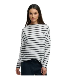 tee shirt - MANCHE LONGUE - vetement femme - Coton - Rayée - Superdry