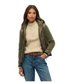 veste - AUTRE - vetement femme - Coton - Vert - Superdry