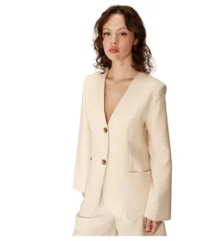 veste - AUTRE - vetement femme - Textile - Crème - Grace and mila