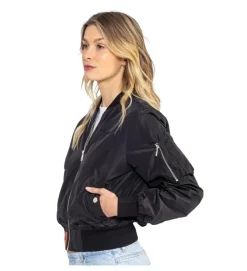 veste - BOMBER - vetement femme - Coton - Noir - Bombers original