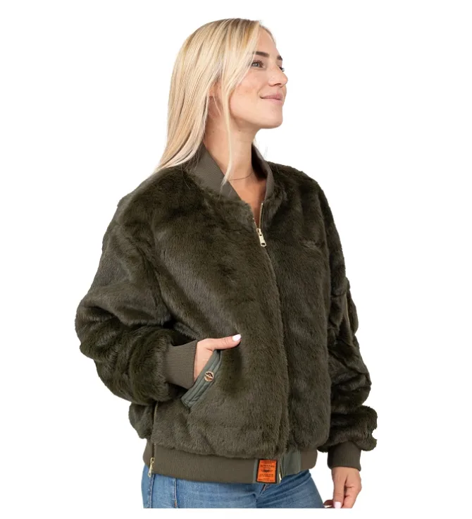 veste - BOMBER - vetement femme - Synthétique - Kaki - Bombers original