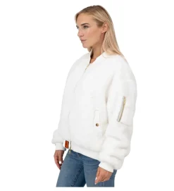 veste - BOMBER - vetement femme - Synthétique - Blanc - Bombers original