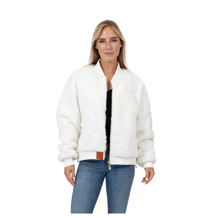 veste - BOMBER - vetement femme - Synthétique - Blanc - Bombers original