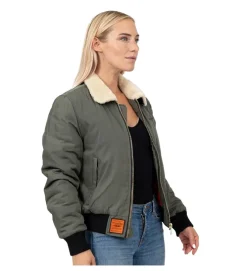 veste - BOMBER - vetement femme - Toile - Kaki - Bombers original