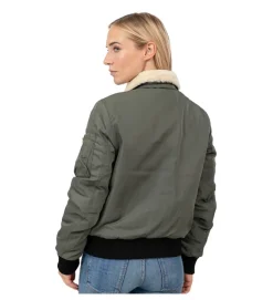 veste - BOMBER - vetement femme - Toile - Kaki - Bombers original